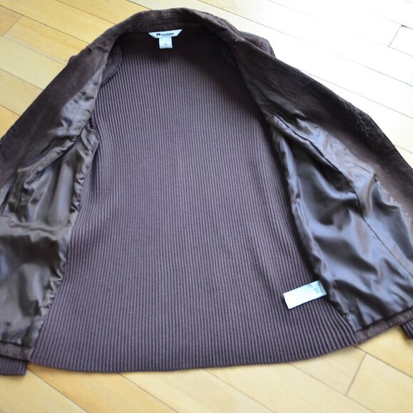 Nygard Brown Suede Leather Boho Horn Toggle Closure Jacket Size M 10-12 - Picture 12 of 13